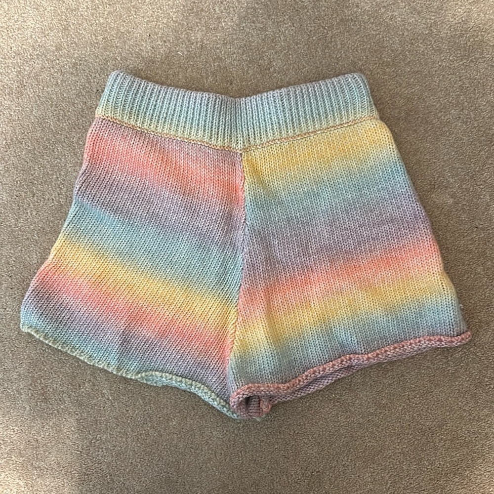 Rainbow Crochet Something Navy Shorts